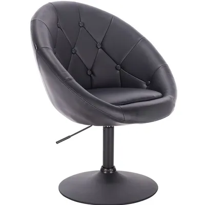FOTEL HR8516N CZARNY CZARNA PODSTAWA