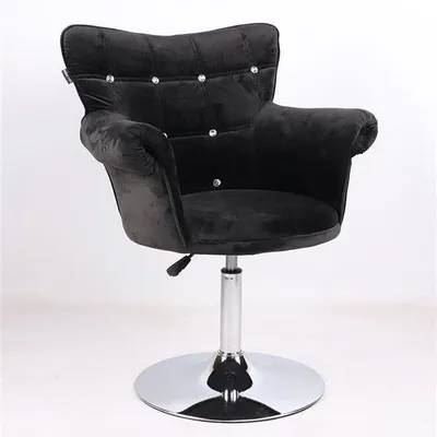 FOTEL HR804CN CZARNY WELUR