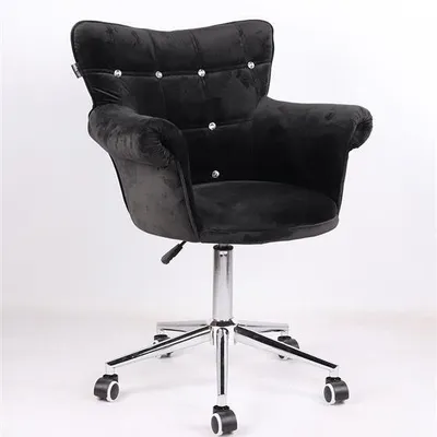 FOTEL HR804CK CZARNY WELUR