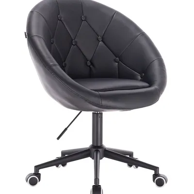 FOTEL HR8516K CZARNY CZARNA PODSTAWA