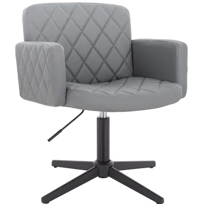 FOTEL HR802CROSS SZARY CZARNA PODSTAWA