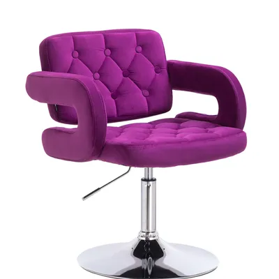 HOKER HR8403N FUKSJA WELUR CHROMOWANA PODSTAWA