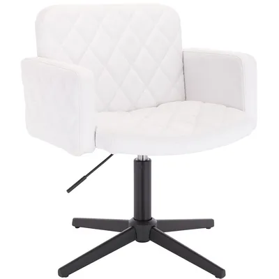FOTEL HC802CROSS BIAŁY CZARNA PODSTAWA