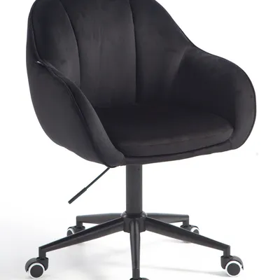 HOKER HR2055K CZARNY WELUR CZARNA PODSTAWA