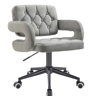 HOKER HR8403K STALOWY WELUR CZARNA PODSTAWA