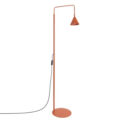 Lampa podłogowa NOX ochra czerwona
