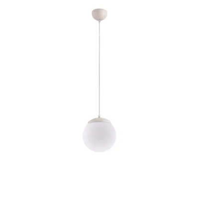 Lampa wisząca UGO 20 beżowa + 1X Żarówka LED E27 3000K Ciepła 7,5W 620lm