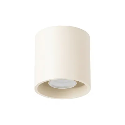 Plafon ORBIS 1 beżowy + 1X Żarówka LED GU-10 3000K Ciepła 7W 510lm