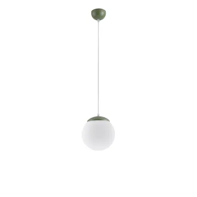 Lampa wisząca UGO 20 zielona oliwka + 1X Żarówka LED E27 3000K Ciepła 7,5W 620lm