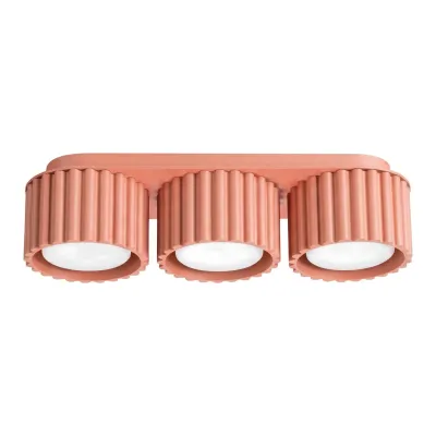 Plafon AURA 3 brzoskwiniowy Gx53