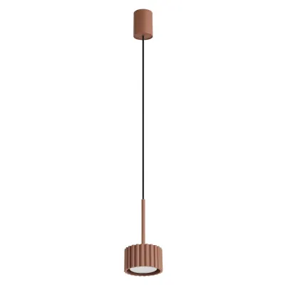 Lampa wisząca AURA 1 mocca Gx53 + 1X Żarówka LED GX53 3000K 8W 720lm