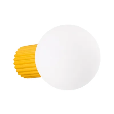 Kinkiet HALO żółty IP44 + 1X Żarówka LED G9 3000K Ciepła 3W 192lm