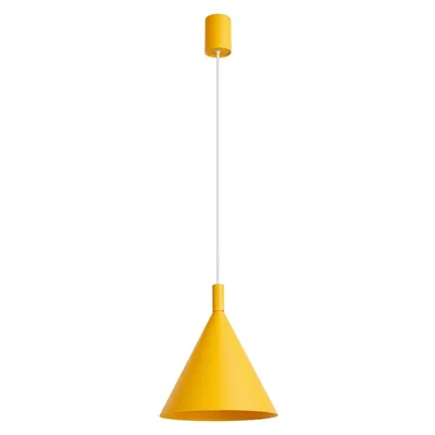 Lampa wisząca NOX 25 żółta + 1X Żarówka LED E27 3000K Ciepła 7,5W 620lm