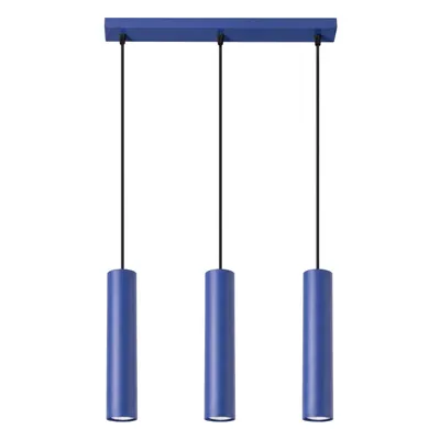 Lampa wisząca LAGOS 3L ultramaryna + 3X Żarówka LED GU-10 4000K Zimna 7W 530lm