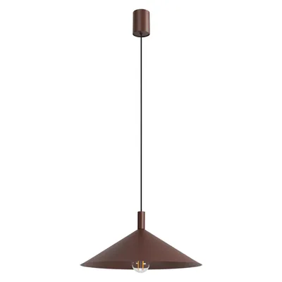 Lampa wisząca NOX 40 brązowa + 1X Żarówka LED E27 4000K Zimna 7,5W 690lm