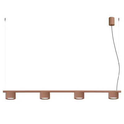 Żyrandol AURA 4 mocca Gx53