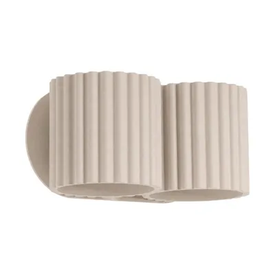 Kinkiet AURA 2 taupe G9 + 2X Żarówka LED G9 4000K Zimna 3W 204lm