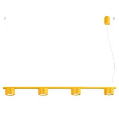 Żyrandol AURA 4 żółta Gx53