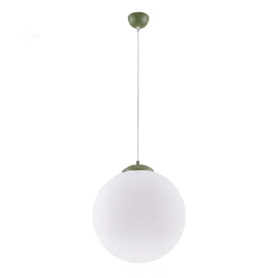 Lampa wisząca UGO 40 zielona oliwka + 1X Żarówka LED E27 4000K Zimna 7,5W 690lm