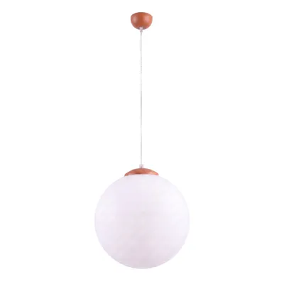 Lampa wisząca UGO 40 ochra czerwona + 1X Żarówka LED E27 3000K Ciepła 7,5W 620lm