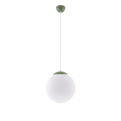 Lampa wisząca UGO 30 zielona oliwka + 1X Żarówka LED E27 4000K Zimna 7,5W 690lm