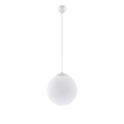 Lampa wisząca UGO 30 biała + 1X Żarówka LED E27 3000K Ciepła 7,5W 620lm