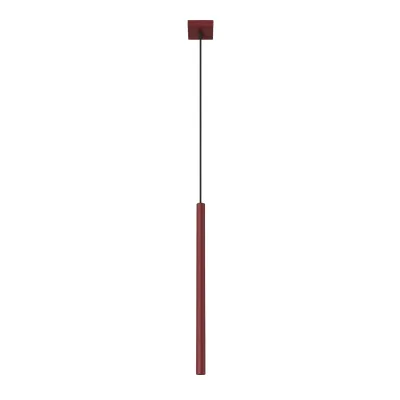 Lampa wisząca PASTELO 1 burgund + 1X Żarówka LED G9 3000K Ciepła 3W 192lm