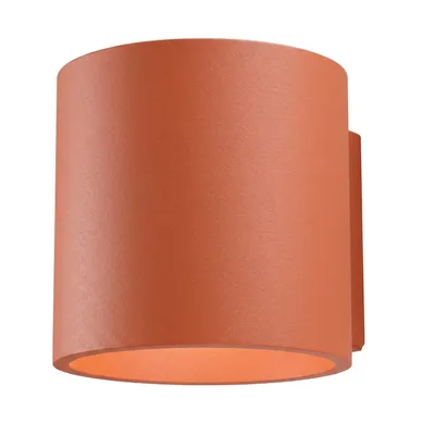 Kinkiet ORBIS 1 ochra czerwona + 1X Żarówka LED G9 3000K Ciepła 3W 192lm