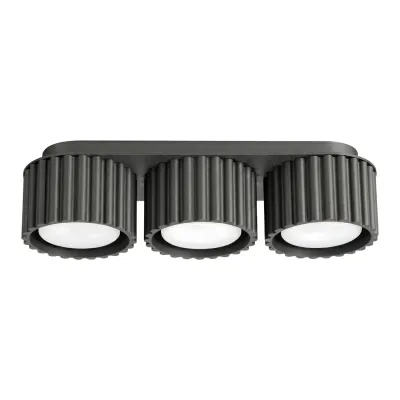 Plafon AURA 3 czarny Gx53