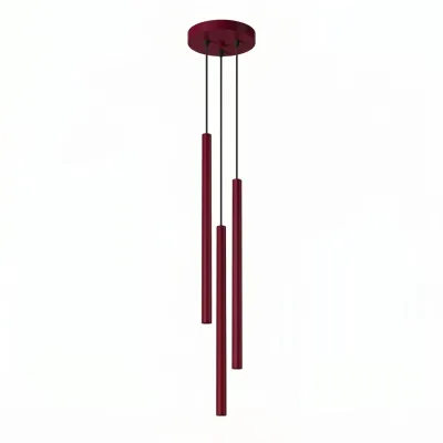 Lampa wisząca PASTELO 3P burgund