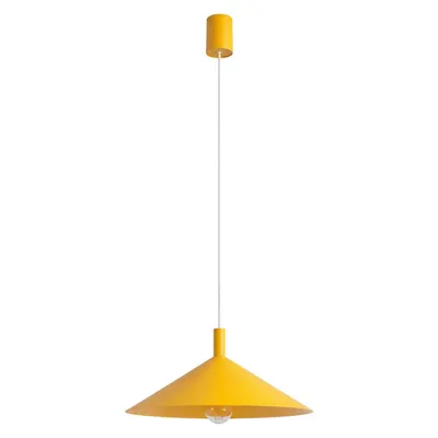 Lampa wisząca NOX 40 żółta + 1X Żarówka LED E27 3000K Ciepła 7,5W 620lm