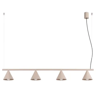 Żyrandol NOX 4L taupe