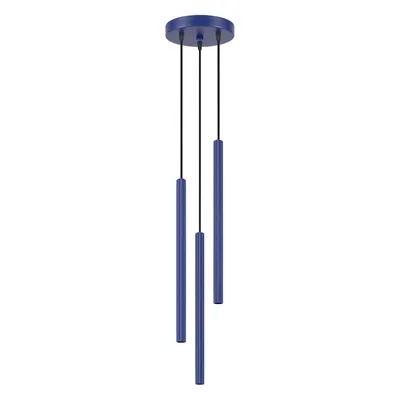 Lampa wisząca ARCHE 3P ultramaryna + 3X Żarówka LED G9 3000K Ciepła 3W 192lm