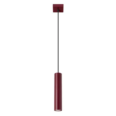 Lampa wisząca LAGOS 1 burgund + 1X Żarówka LED GU-10 4000K Zimna 7W 530lm
