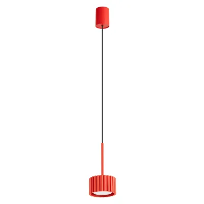 Lampa wisząca AURA 1 czerwona Gx53 + 1X Żarówka LED GX53 3000K 8W 720lm