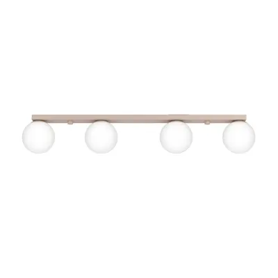 Plafon YOLI 4 taupe + 4X Żarówka LED G9 3000K Ciepła 3W 192lm
