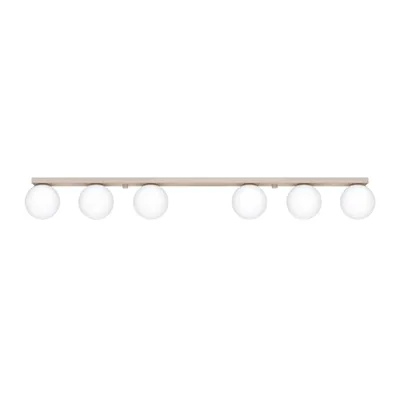 Plafon YOLI 6 taupe + 6X Żarówka LED G9 3000K Ciepła 3W 192lm