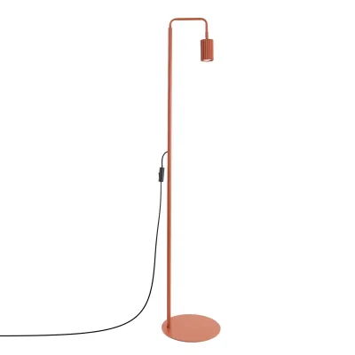 Lampa podłogowa KARBON 1 ochra czerwona