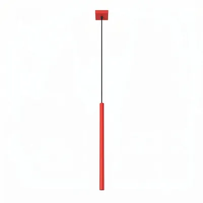 Lampa wisząca PASTELO 1 czerwona + 1X Żarówka LED G9 4000K Zimna 3W 204lm