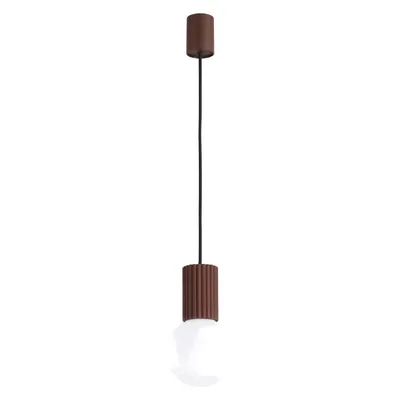 Lampa wisząca HALO 1 brązowa + 1X Żarówka LED G9 3000K Ciepła 3W 192lm
