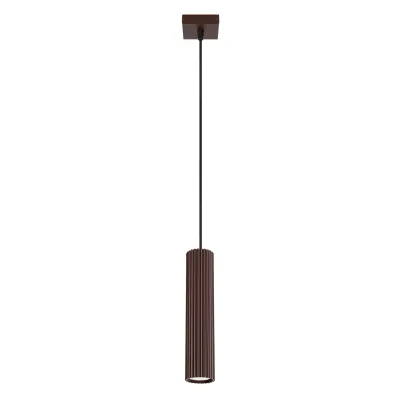 Lampa wisząca KARBON 1 brązowa