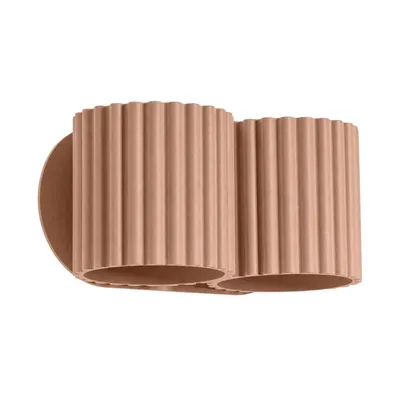 Kinkiet AURA 2 mocca G9 + 2X Żarówka LED G9 3000K Ciepła 3W 192lm