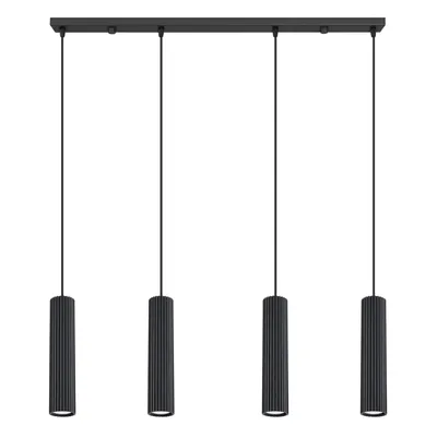 Lampa wisząca KARBON 4L czarny