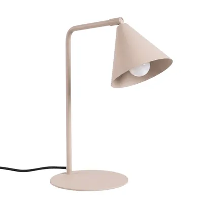 Lampa biurkowa NOX taupe + 1X Żarówka LED E14 3000K Ciepła 7,5W 620lm