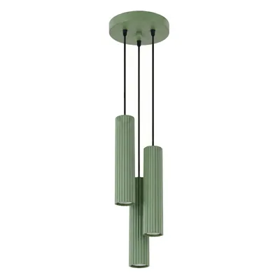 Lampa wisząca KARBON 3P szałwiowa