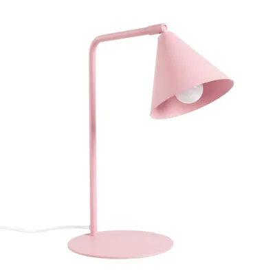 Lampa biurkowa NOX różowa + 1X Żarówka LED E14 3000K Ciepła 7,5W 620lm