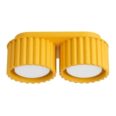 Plafon AURA 2 żółty Gx53