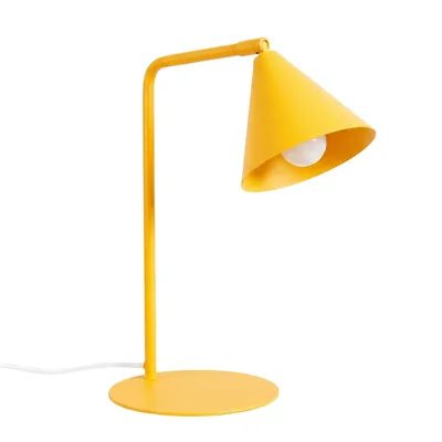 Lampa biurkowa NOX żółta + 1X Żarówka LED E14 4000K Zimna 7,5W 680lm