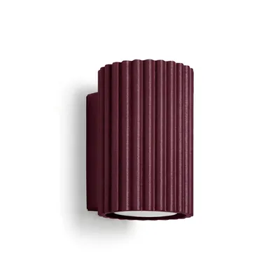 Kinkiet KARBON 10 burgund + 1X Żarówka LED GU-10 4000K Zimna 7W 530lm