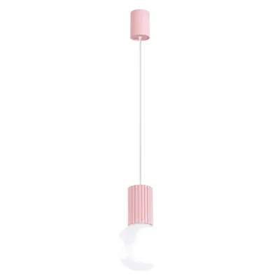 Lampa wisząca HALO 1 różowa + 1X Żarówka LED G9 3000K Ciepła 3W 192lm
